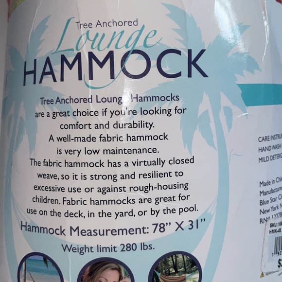 NEW Tree Anchored Lounge Hammock - Picture 3 of 5